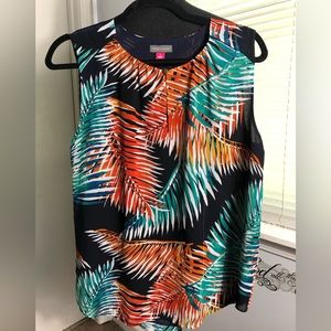 Vince Camuto Tropical Sleeveless Top